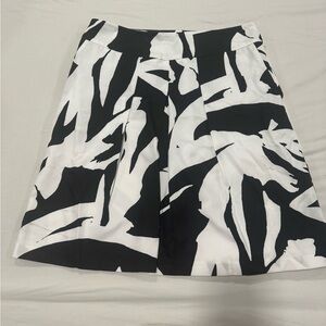 Ann Taylor Monochrome A-Line Skirt